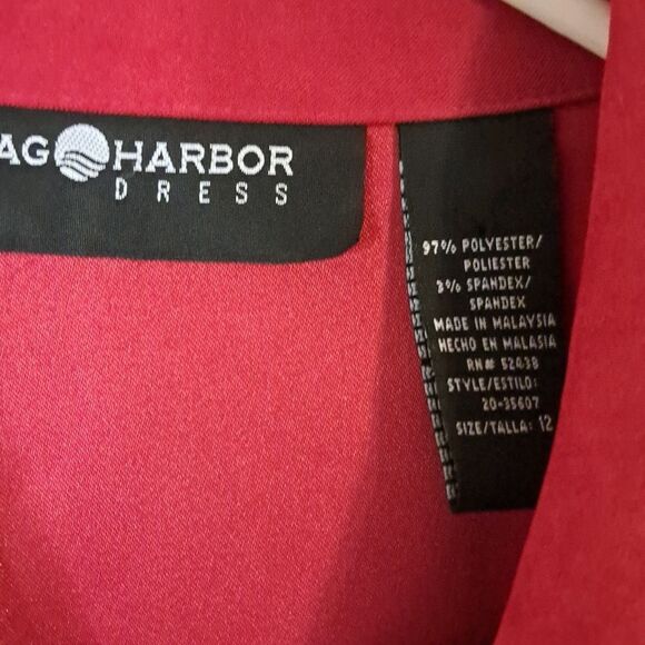 Sag Harbor Red Zip-Up Jacket size 12 - Picture 2 of 5